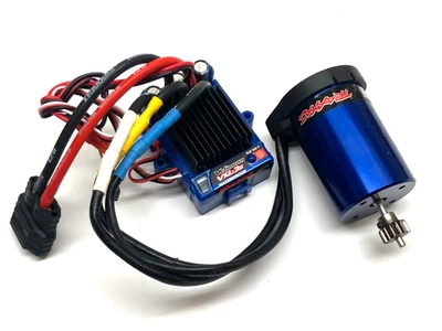 Traxxas Velineon Brushless ESC Speed Control & 3500 Motor Combo w Pinion Gear R3 - Image 1 of 4