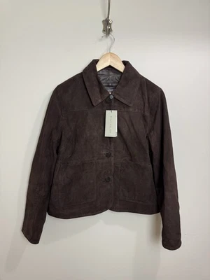 Mint Velvet Chocolate Suede Pocket Jacket Boho Western RRP £285 Large - Image 1 of 4