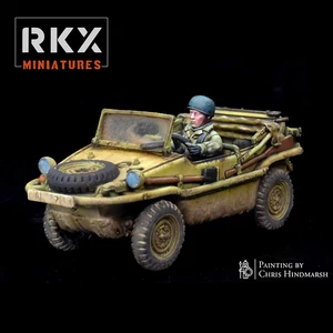 20mm 28mm ww2 German Fallschirmjäger Schwimmwagen bolt action rapid fire - Picture 1 of 2