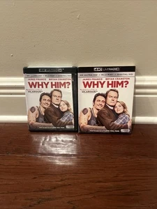 Why Him? (4K UHD, 2016) OOP Slipcover James Franco Bryan Cranston - Foto 1 di 4