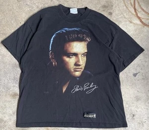 e6 90s elvis presley big print face tee men’s size xl rare - Picture 1 of 3