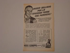 advertising Pubblicità 1955 VICKS SCIROPPO - Foto 1 di 1