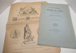 TOUGARD CORNEILLE CONTRAT VENTE BIENS VAL-DE-LA-HAYE 1884 EO + ROUEN PROGRAMME - Picture 1 of 5