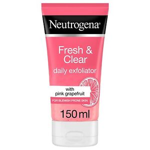 Neutrogena Fresh & Clear Daily Exfoliator With Pink Grape Fruit | 150 ML