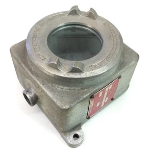 CROUSE-HINDS GUB Explosion Proof 3-1/2" Instrument Housing 3/4" Hub Lens Lid - Picture 1 of 5