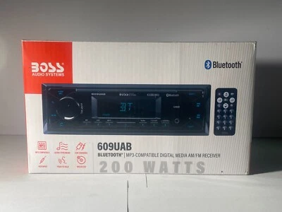 NEW BOSS Audio 609UAB 200W Multimedia Car Stereo - Black - Image 1 of 3