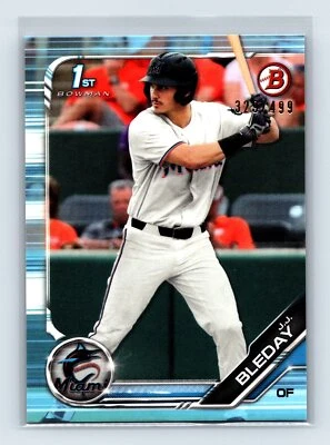 J.J. Bleday 2019 Bowman Draft #BD-150 Sky Blue #/499 - Image 1 of 2