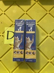 2 Bottles Cat & Kitten Training Aid | Cat Deterrent Spray for In/Outdoor 120 ML - Picture 1 of 3