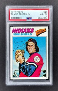 1977 Topps #525 Dennis Eckersley (indios) PSA 4 ¡Centrado en muy buen estado! ¡NUEVA LOSA! - Imagen 1 de 2