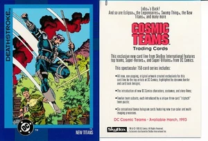 SKYBOX DC COSMIC TEAMS PROMO CARD #0 DEATHSTROKE - Picture 1 of 1