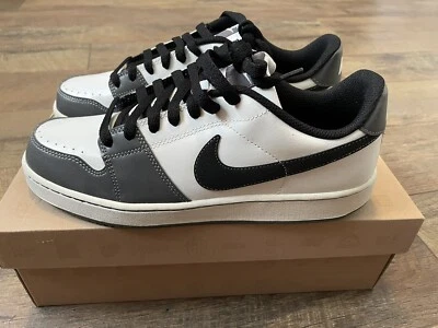 NEW NOS Nike Backboard Low Mens Size 8.5 White/Black/Gray 378336-129 - Image 1 of 4