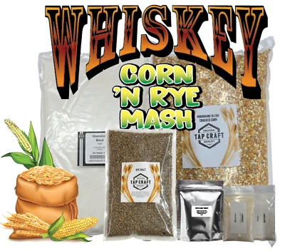 Complete Cracked Corn & Malted Rye Whiskey Mash & Fermentation Kit - Image 1 of 3