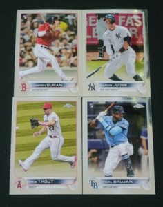 2022 Topps Chrome BASE Cards 1-220 with Veterans and Rookies You Pick