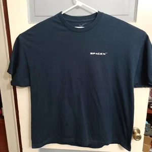 Space X Blue 3x Shirt Elon Musk 3 Rocket FH Falcon Heavy LC 39A WN460 - Picture 1 of 24
