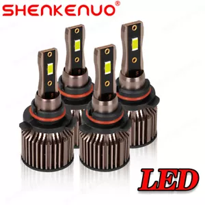 For Freightliner M2 100 106 112 2002-2017 Combo 9005 9006 LED Headlight Bulbs 4x - Picture 1 of 12