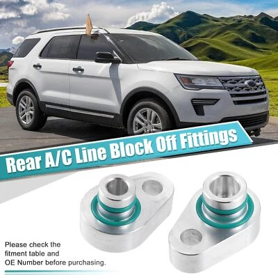 Kit de bloqueo de aire acondicionado trasero plateado 2X para Ford Explorer 2010-2018 Expedition 2007-2017 Foto 1 de 4