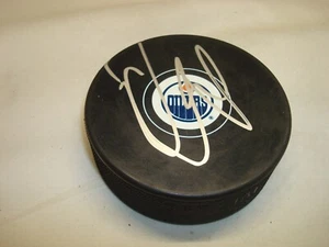 Nail Yakupov Signed Edmonton Oilers Hockey Puck Autographed 1A - Picture 1 of 2