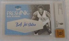 2012-13 Fleer Retro Ultra Fresh Ink Bob McAdoo Autographed Card BGS 9 AUTO 10