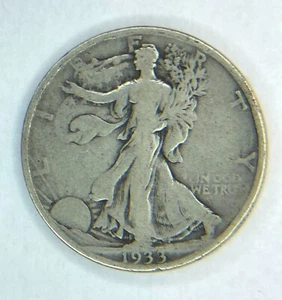 1933 S Walking Liberty Half Dollar VF - Picture 1 of 2
