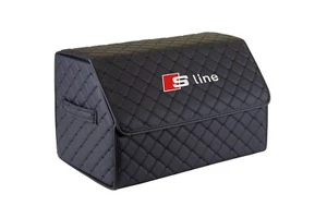 PU Leather Trunk Storage Box for Audi– 45L PU Leather, S-line Logo, Durable - Bild 1 von 6
