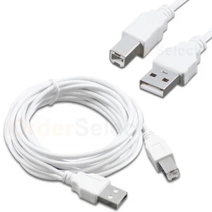 For HP CANON DELL BROTHER PRINTER CABLE CORD USB 2.0 A-B 15FT NEW - Picture 1 of 5