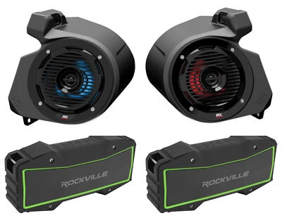 MTX Kick Panel Speakers For Polaris RZR 1000/900S/900/Turbo+Bluetooth Speakers - Image 1 of 4