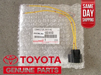 08-11 TOYOTA LAND CRUISER HEADLIGHT LOWBEAM 2 PIN PIGTAIL WIRE CONNECTOR OEM NEW - Image 1 of 4