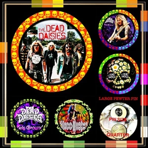 DEAD DAISIES GLENN HUGHES DOUG ALDRICH BAND EXCLUSIVE DESIGN LARGE PINS - Picture 1 of 6