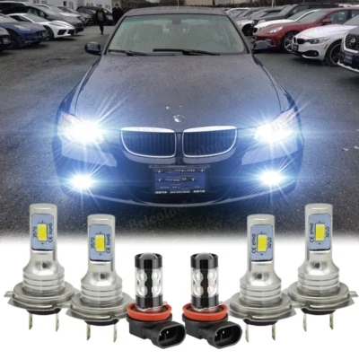 Faro LED blanco para BMW 323i 328i 340i xDrive -6x 6000K + bombilla antiniebla Foto 1 de 4