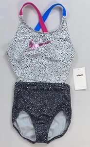 Girl's Youth Nike Swim One-Piece NESSC723 NEW - Picture 1 of 2