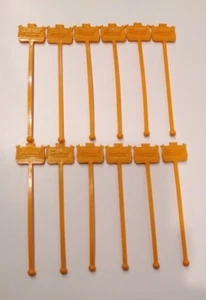 Lot of 12 NOS VINTAGE SMIRNOFF VODKA Swizzle Sticks Barware 2-Sided Very Clean - Picture 1 of 2