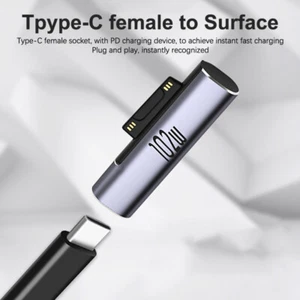 Type C PD Fast Charging Plug 102W USBC Adapter Converter For Microsoft Sueface - Afbeelding 1 van 12