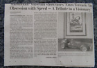 Ferrari Exhibit Newspaper Article Announcement Vintage Indy Car & Poster Photo
