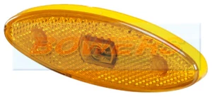 SIM 3158 12V LED OVAL AMBER/ORANGE SIDE MARKER POSITION LIGHT/LAMP SURFACE MOUNT - Picture 1 of 2