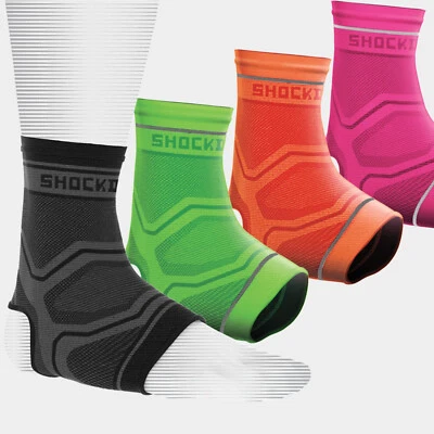 Shock Doctor Compression Knit Knöchelmanschette Fußbandage Ankle Sleeve - Image 1 of 2