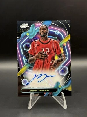 2024 Topps Cosmic Chrome Jeff Green Black Eclipse Auto 4/10 Rockets - Image 1 of 3