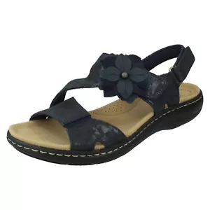 Ladies Clarks Slingback Sandals With Flower Detail - Laurieann Bea - Picture 1 of 18