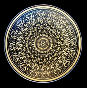 Beautiful Vintage Toledo Damascene Spain Collector Plate, With 24 ct Gold - Picture 1 of 2