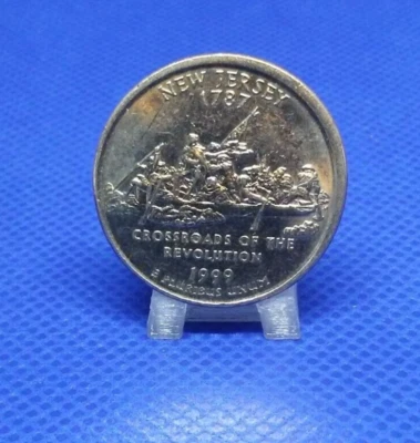 Partial Tilted Collar Error - 1999 D ATB Quarter - Image 1 of 3