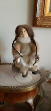 vintage sealskin/caribou 14" inuk doll from NWT Canada