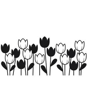 Darice Prägefolder FRÜHLINGSTULPEN Garten Blumen Bordüre 1218-44 A2 - Bild 1 von 1