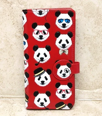 Shagwear Panda Bear Wallet Clutch Red Large 7.25"  - Image 1 of 4