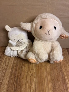 Lulyboo Lovey Baby Sleep Musica Succhietto e Sonaglio Agnello Peluche Bundle Ragazzi Ragazze - Foto 1 di 9