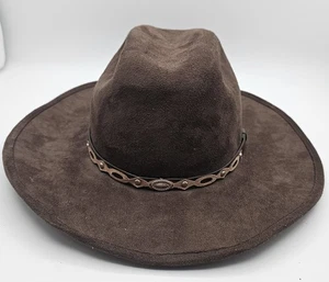 Republic Of Texas Youth Suede Cowboy Hat Sz L Cattleman Crown Western Rodeo - Picture 1 of 6