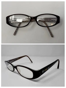 Coach Eyeglass Frames Lannie 49-17-130 Brown Blue 546 - Picture 1 of 13