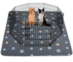 Almohadilla para orinar lavable para cachorro perro, 2 piezas 100 % impermeable alfombra de entrenamiento para cachorro para pu... - Imagen 1 de 7