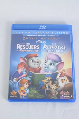 The Rescuers: 2-Movie Collection  (3-Disc Blu-Ray/DVD, 2012) 35th Anniversary - Image 1 of 2