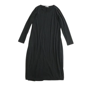 Bryn Walker Organic Bamboo Cotton Blend Long Sleeve Pockets Maxi Dress XL - Picture 1 of 9