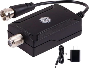 GE Amplificatore Antenna TV da Interno, Amplificatore Segnale Antenna, HD TV Digitale VHF UHF, L - Foto 1 di 8