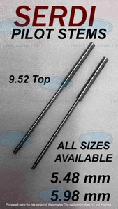 2x SERDI 100 AD Valve Guid Pilot 5.98-5.48 mm HIGH CARBON STEEL HARDENED - Foto 1 di 8